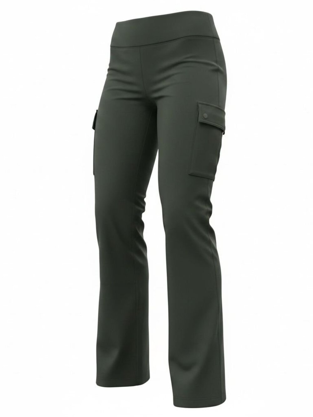 Athleta Black Cargo Flare Pants | High Rise Athleisure Pant | Women’s Activewear - Picture 2 of 10